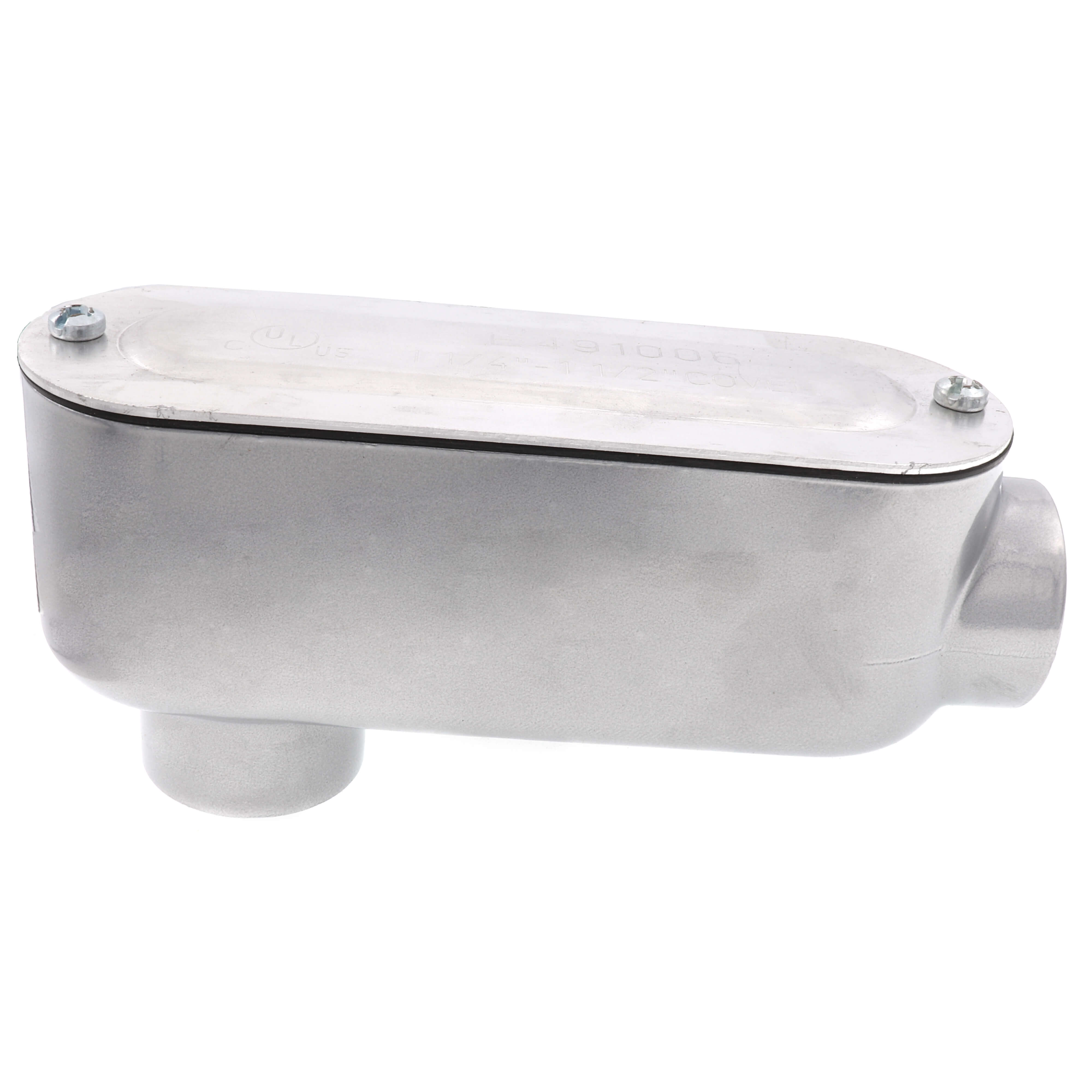 DIVERSITECH Southwire LB4CG Type LB Conduit Body With Cover and Gasket, 1-1/4 in Hub, Aluminum