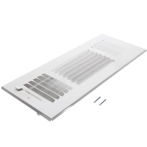 HART & COOLEY Hart & Cooley 703922 3-Way Steel Sidewall/Ceiling Register 12 x 4 in