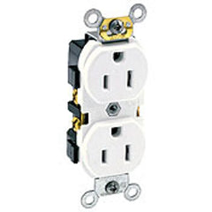 Leviton 5242-W Duplex Receptacle 15 Amp 125 Volt