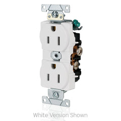 Leviton 5242-W Duplex Receptacle 15 Amp 125 Volt