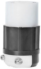 Leviton 3333 CONNECTOR LKG 125/250VAC 30A 3 3 BK/WHT