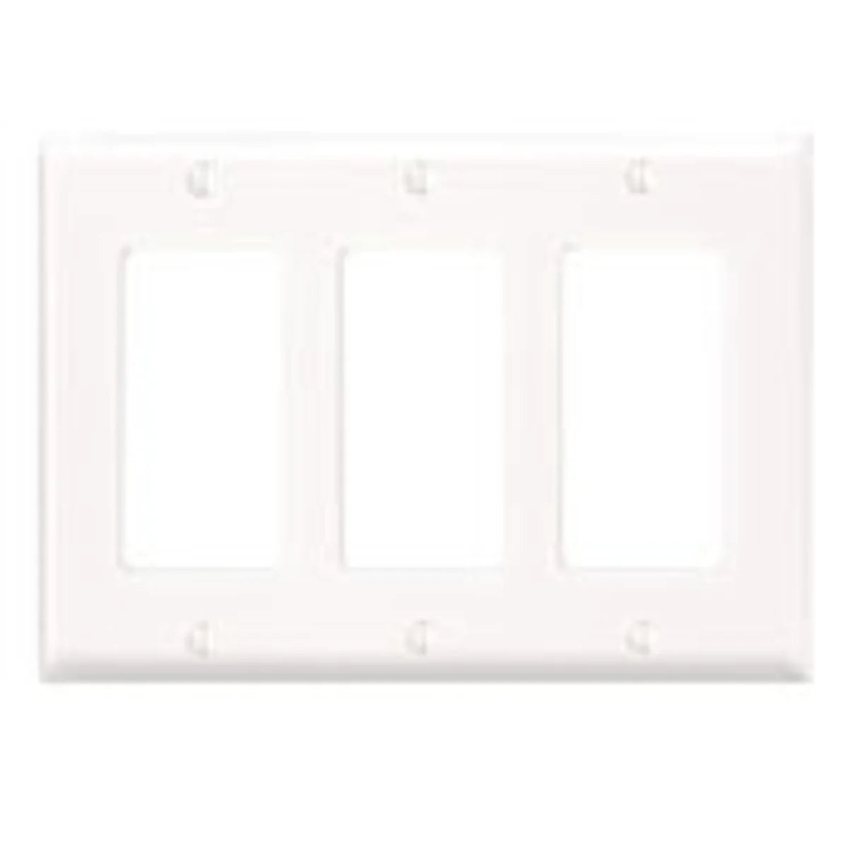 LEVITON Leviton 80411-N 3-Gang Standard Size Thermoplastic Nylon Brown GFCI Device Mount Decora Wallplate