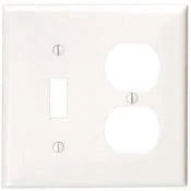 LEVITON Leviton 80705-T Combination Wallplate Standard Size 2 Gangs