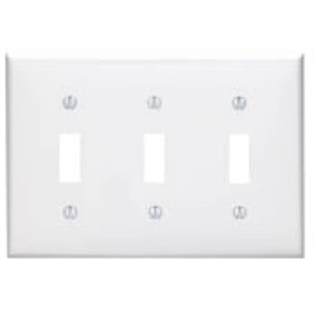 LEVITON Leviton 80711 3-Gang Toggle Device Mount Switch Standard Size Thermoplastic Nylon Brown Wallplate