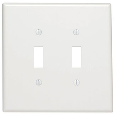 LEVITON Leviton 88109 Oversized Toggle Switch Wallplate 2 Gang