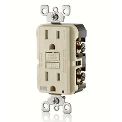 Leviton GFWT1-T Self-Test Tamper Resistant, Weather Resistant GFCI Receptacle, 15A-125V At Receptacle, 20A-125V Feed-through