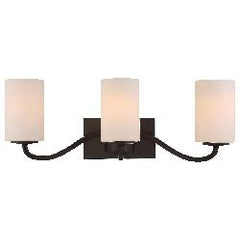 SATCO 60-5903 Willow Non-Dimmable Traditional Vanity Light Fixture 300 W 23 in x 8 in