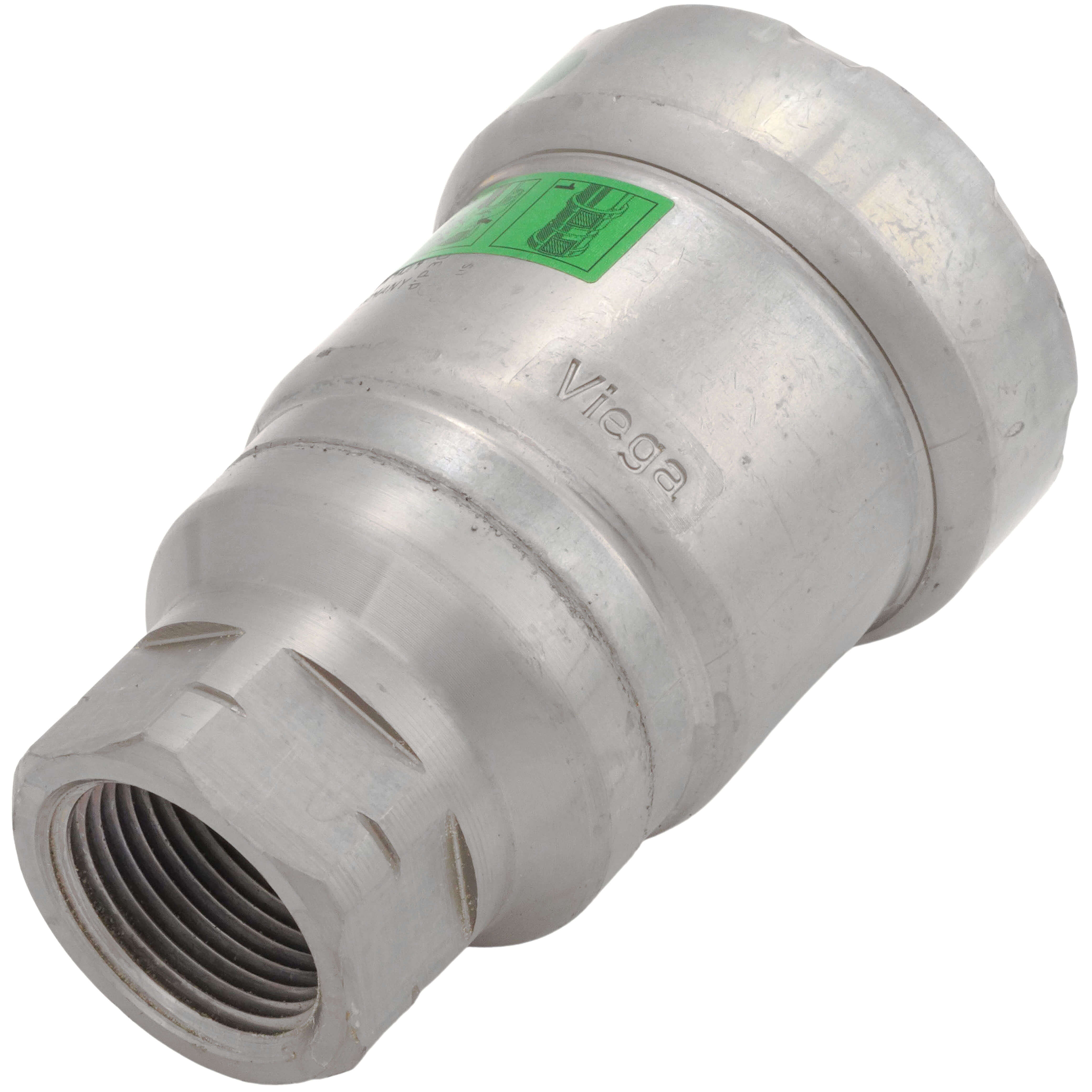 VIEGA Viega 25595 MegaPress Pipe Adapter, 1-1/4 x 3/4 in, Press x FNPT, Carbon Steel