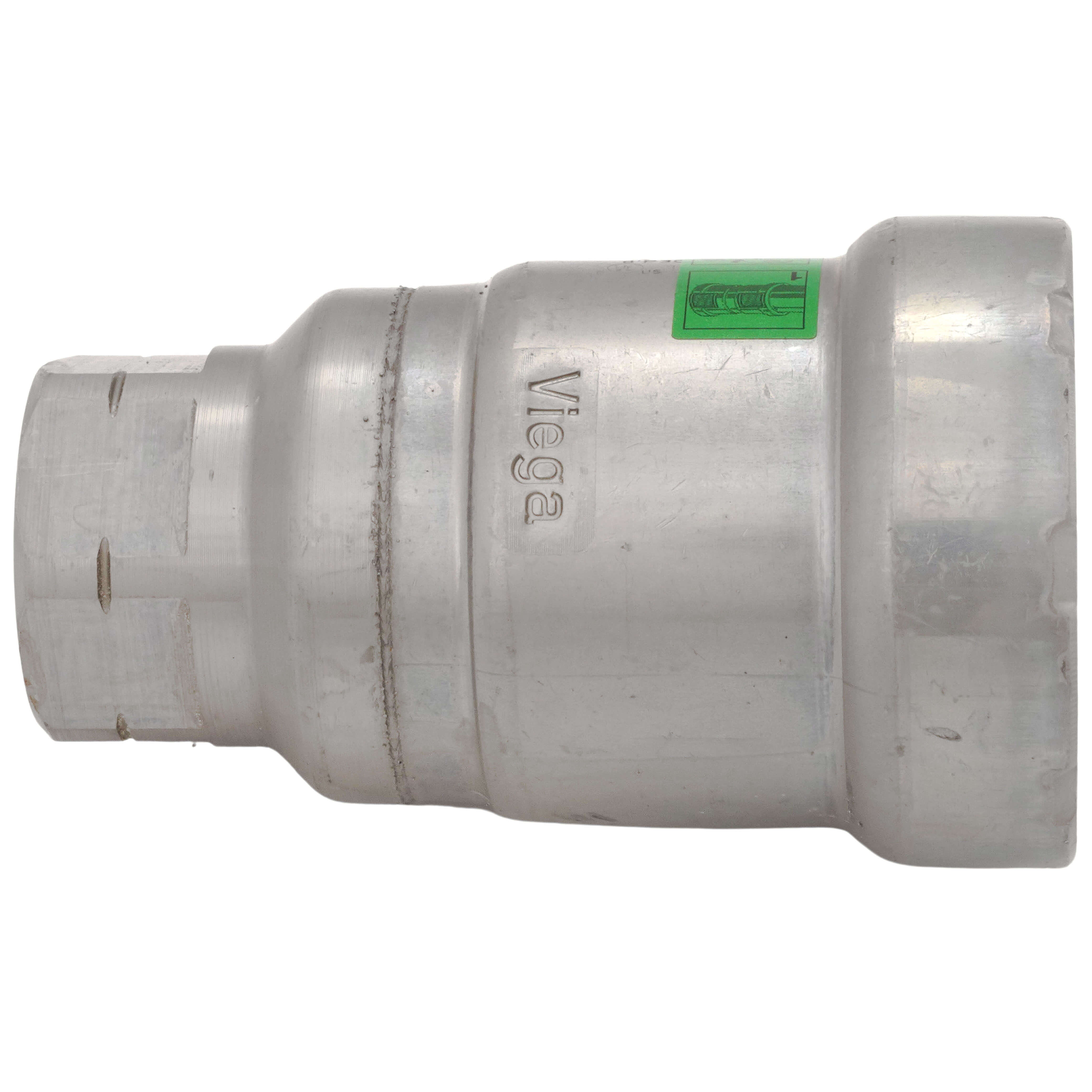 VIEGA Viega 25595 MegaPress Pipe Adapter, 1-1/4 x 3/4 in, Press x FNPT, Carbon Steel