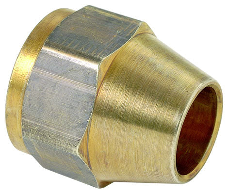 BRASSCRAFT BrassCraft F0-6 Tube Nut, 3/8 in, Flare, Brass