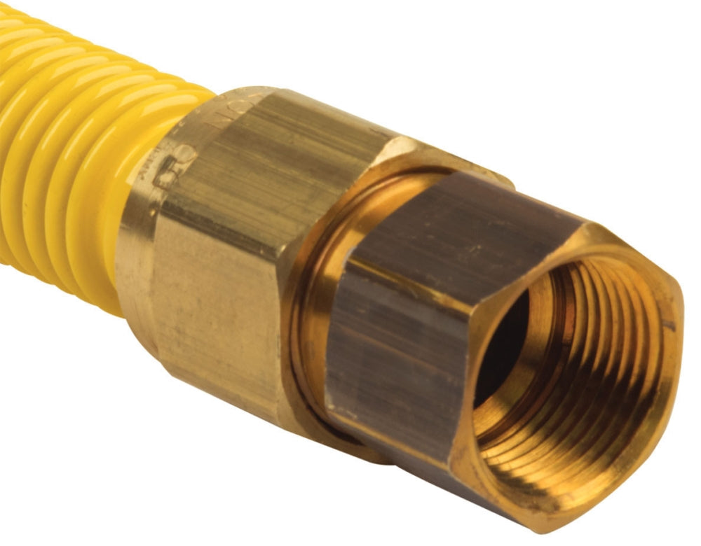 BRASSCRAFT BrassCraft CSSB21-24 ProCoat 3/4 x 3/4 Gas Appliance Connector 24 inch