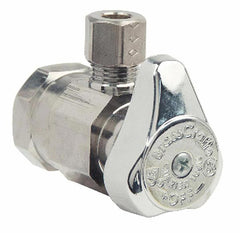 BRASSCRAFT BrassCraft OR07X-C Multi-Turn Angle Stop Valve Lead Free 1/2 x 1/4 FIP x OD Compression
