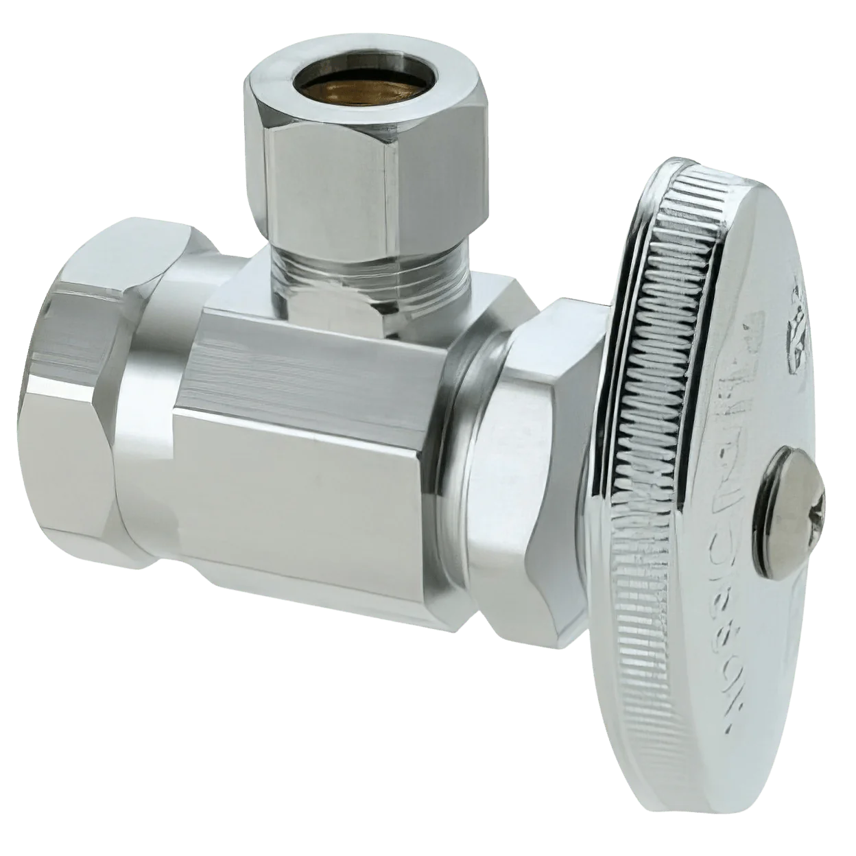 BRASSCRAFT BrassCraft OR07X-C Multi-Turn Angle Stop Valve Lead Free 1/2 x 1/4 FIP x OD Compression