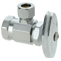 BRASSCRAFT BrassCraft OR07X-C Multi-Turn Angle Stop Valve Lead Free 1/2 x 1/4 FIP x OD Compression