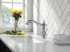 DELTA FAUCET Delta Faucet 4197-DST Cassidy Single Handle Pull Out Kitchen Faucet