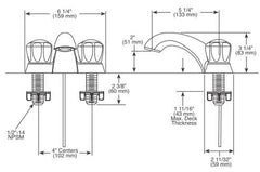 DELTA FAUCET Delta Faucet 2502LF Classic Two Handle Centerset Bathroom Sink Faucet