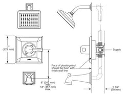 DELTA FAUCET Delta Faucet T14451-RB Dryden Monitor 14 Series Tub & Shower Trim Venice Bronze