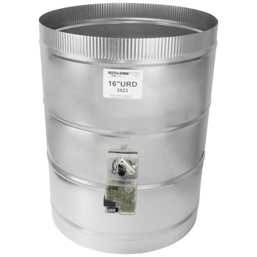 EWC CONTROLS EWC Controls 16URD Ultra-Zone Motorized Zone Damper With Sealing Gasket, 16 x 20 in Damper, 24 VAC, 50/60 Hz