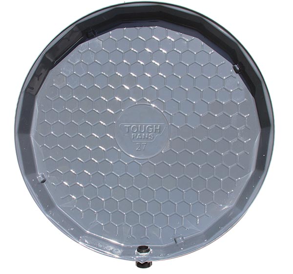 IPS CORPORATION IPS 87110 Tough Pans VP19PP Pro Series Water Heater Pan, 19 in Dia, CPVC Adapter