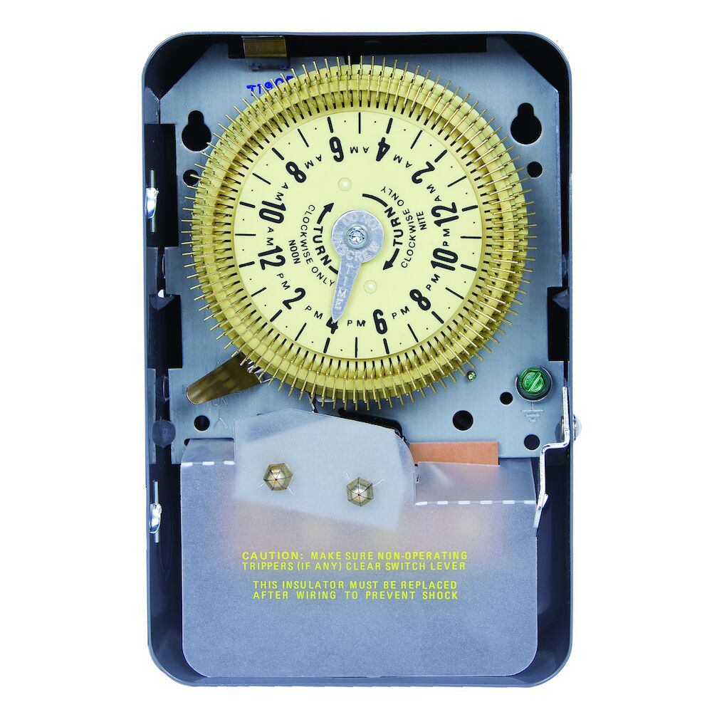INTERMATIC Intermatic T1906 NEMA 1 208 to 277 VAC 60 Hz 20 Amp SPDT Electromechanical Time Switch