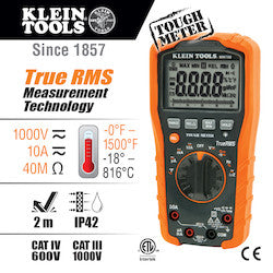 KLEIN TOOLS Klein MM700 Digital Multimeter TRMS/Low Impedance 1000V