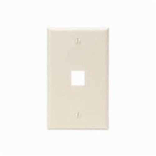 LEVITON Leviton 41080-1TP QuickPort Socket Faceplate 1-Port Light Almond