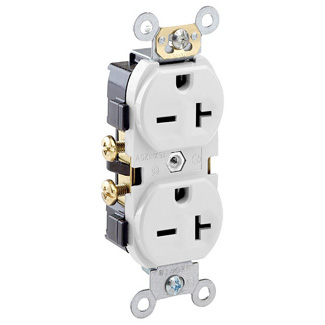 LEVITON 5822-W ELECTRICAL CORDS, PLUGS, AND RECEPTACLES