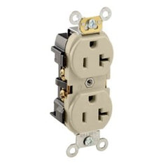 Leviton 5352-I Heavy Duty Industrial Specification Grade Duplex Receptacle 125V 20A 2P 3W NEMA 5-20R