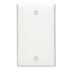 Leviton 80714-E 1-Gang No Device Blank Wallplate Standard Size Thermoplastic Nylon Black