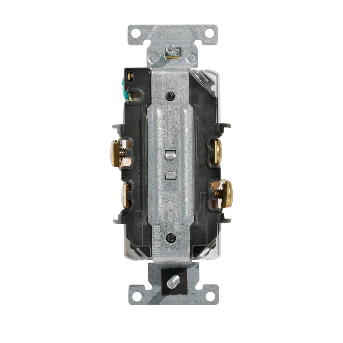 LEVITON Leviton 8300-HT Straight Blade Receptacle 125 V 20 A 2 Poles 3 Wires Light Almond
