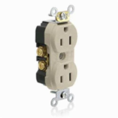 LEVITON Leviton TBR15-W 15 Amp 125 Volt NEMA 5-15R 2P 3W Tamper Resistant Duplex Receptacle