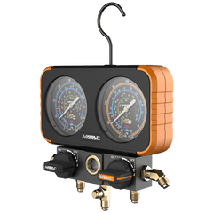 NAVAC NAVAC N2A4B Manifold Gauge, 800 psi Pressure, 3-1/8 in Dia Dial, Class 1.0 Accuracy