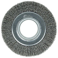 WEILER Weiler 03070 Wheel Brush 6 in Crimped Carbon Steel 6000 Rpm