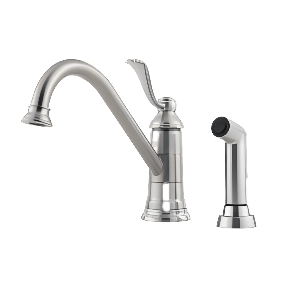 PFISTER Pfister LG34-4PS0 Portland Single Handle Kitchen Faucet with Side Spray in Stainless Steel