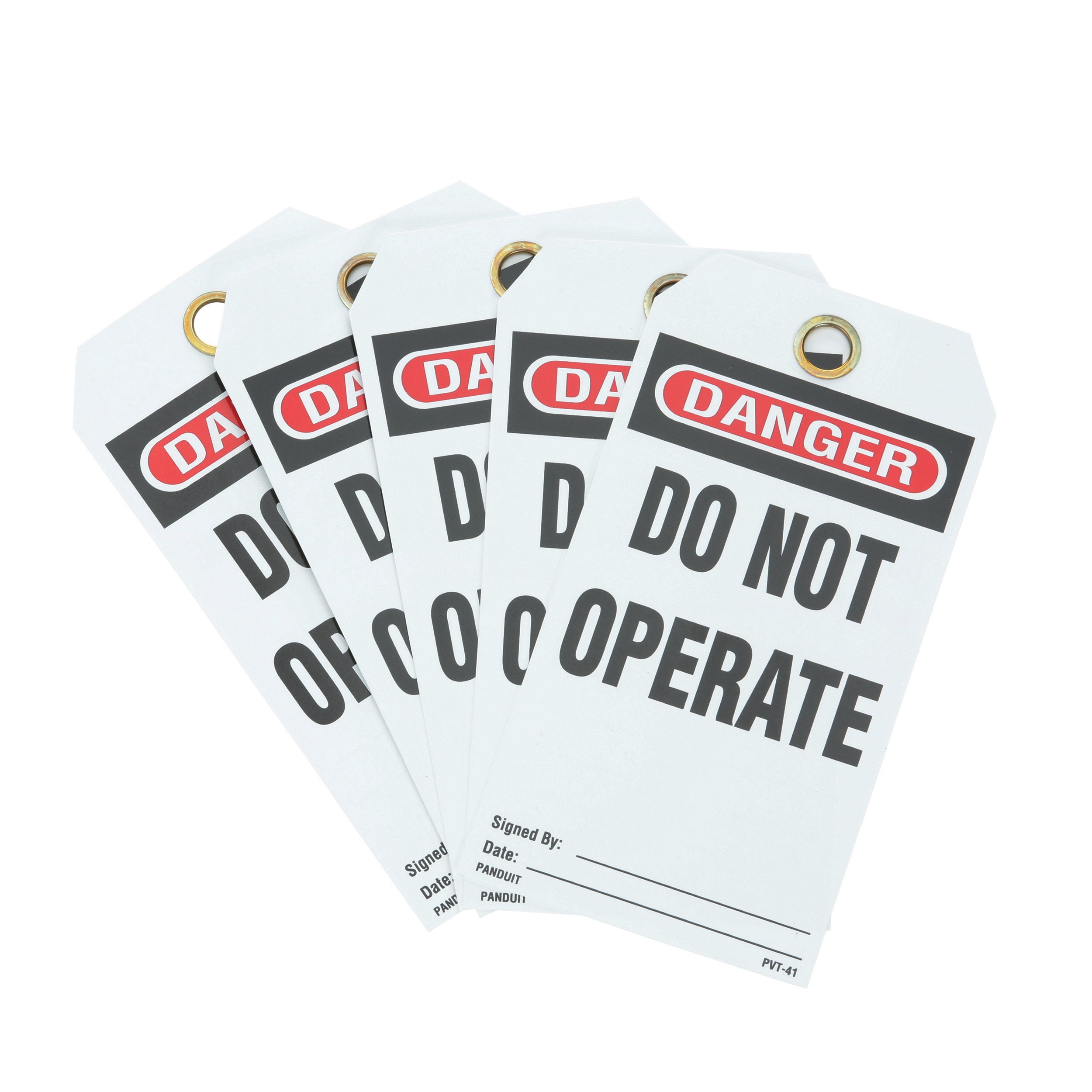 PANDUIT Panduit PVT-41 Identification Tag Do Not Operate