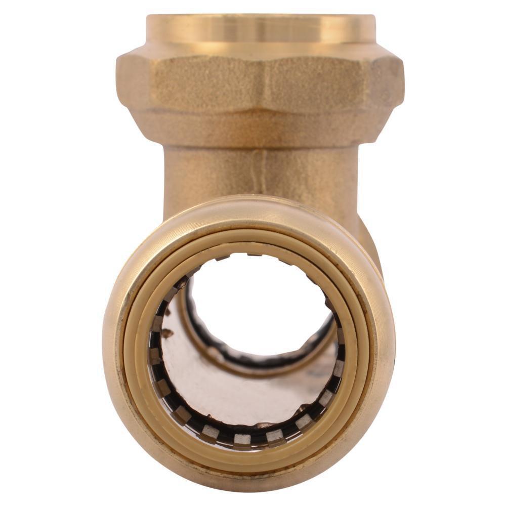SHARKBITE SharkBite U3486LF 3/4 in. Push x FNPT Press Brass Tee