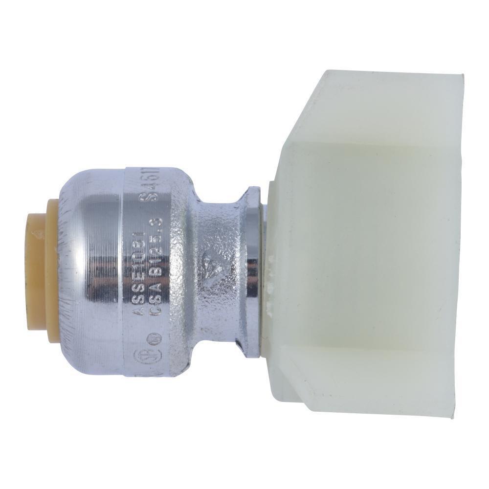 SHARKBITE SharkBite U3525LF 1/4 x 1/2 in. Push x Threaded Brass Water Supply Fitting SU3525LF
