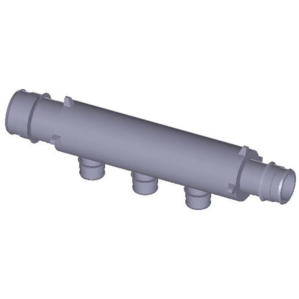 UPONOR Uponor Q2231057 ProPEX 1 x 3/4 x 3/4 in Flow Through Multi-Port PEX Tee