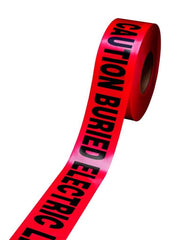 Scotch 303-R-3X300FT Buried Barricade Tape Red 300 ft Roll CAUTION BURIED ELECTRIC LINE BELOW