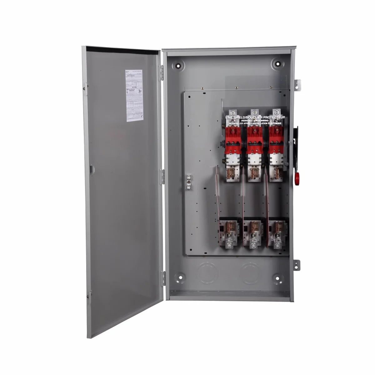 EATON Eaton DH365FRK K Series Heavy Duty Fusible Rainproof Safety Switch, 600 VAC, 400 A, 250 hp, 350 hp, TPST Contact, 3 Poles