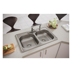 ELKAY Elkay D233224 Sink Kitchen Dayton Satin Rect 4 Top 2