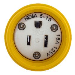 HUBBELL Hubbell HBL15W47A Conn, W/Tight, 5-15R, 15A 125V