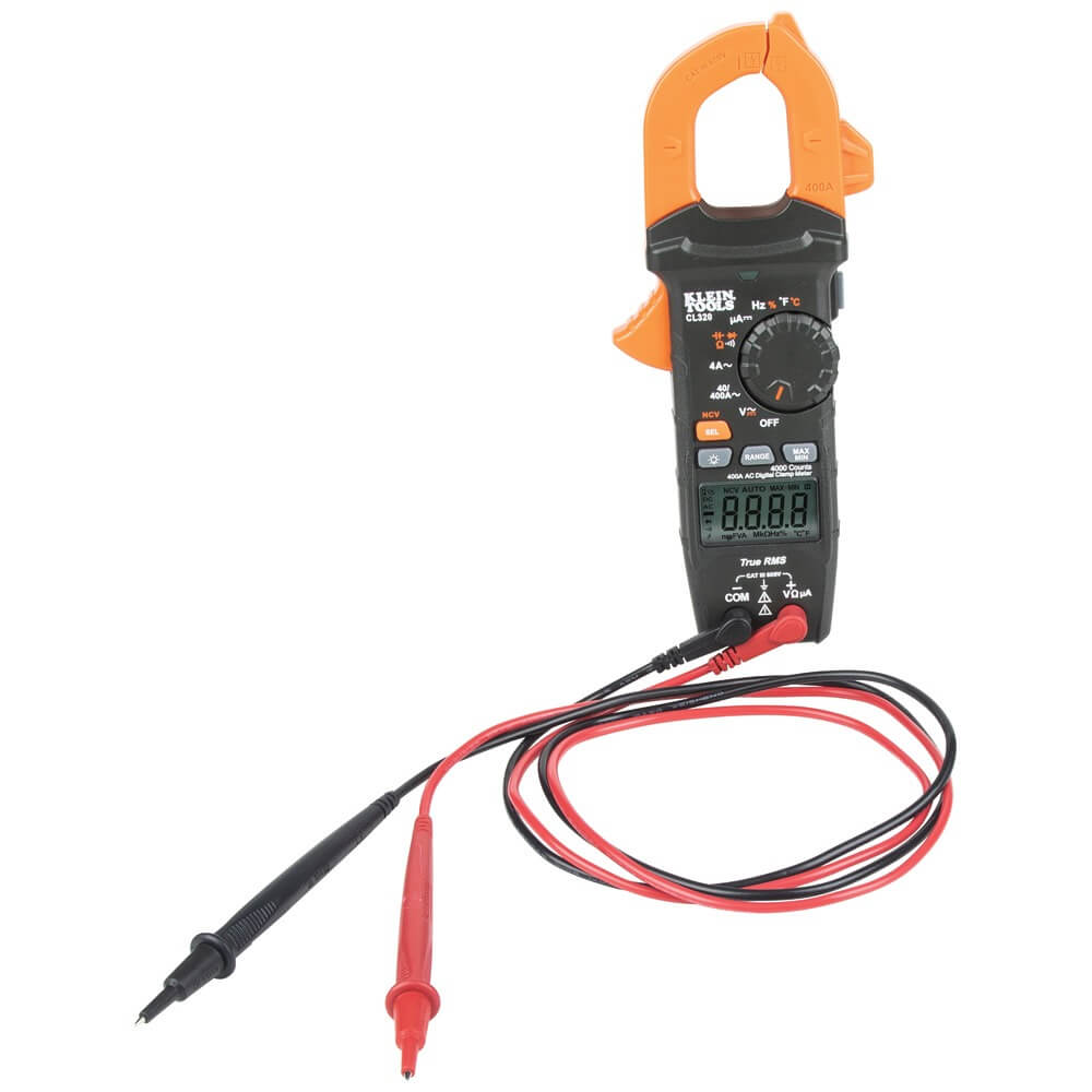 KLEIN TOOLS Klein Tools CL320 HVAC Digital Clamp Meter, AC Auto-Ranging 400 Amp