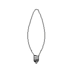 LEDVANCE LEDVANCE 25B10C/BL/2PK-120V/13452 Sylvania Ecologic 25 W Candelabra Incandescent Lamp