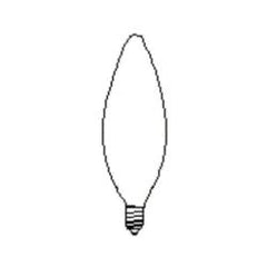 LEDVANCE 25B10C/BL/2PK-120V/13452 Sylvania Ecologic 25 W Candelabra Incandescent Lamp