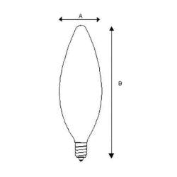 LEDVANCE LEDVANCE 25B10C/BL/2PK-120V/13452 Sylvania Ecologic 25 W Candelabra Incandescent Lamp