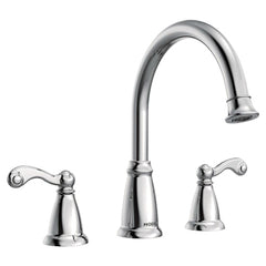 MOEN Moen T624 Traditional Two Handle Roman Tub Faucet in Polished Chrome (Trim Only)