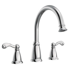 MOEN Moen T624 Traditional Two Handle Roman Tub Faucet in Polished Chrome (Trim Only)