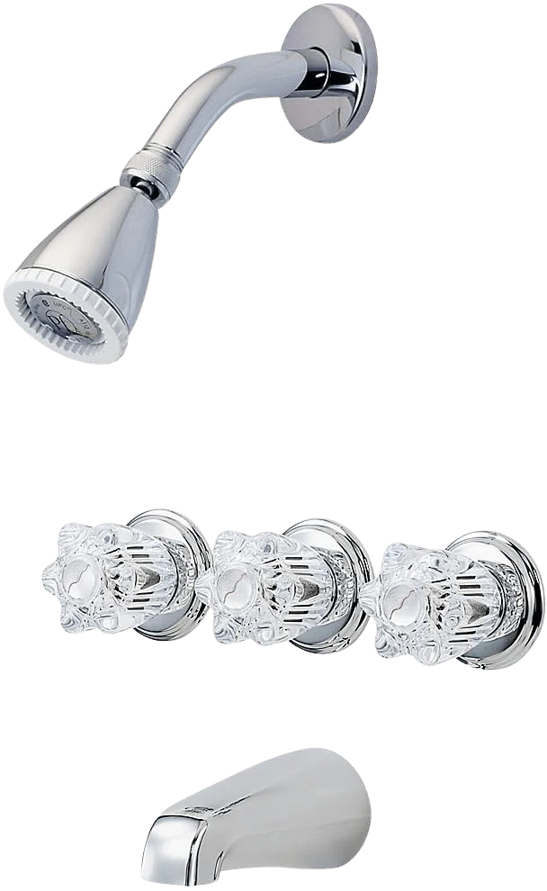 PFISTER Pfister LG01-3180 3-Handle Tub and Shower Faucet, Polished Chrome