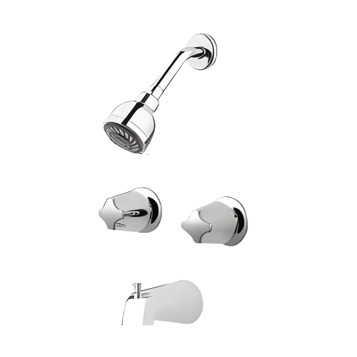 PFISTER Pfister LG03-6110 Pfirst Series Two Handle Multi Function Bathtub & Shower Faucet in Polished Chrome (Trim Only)